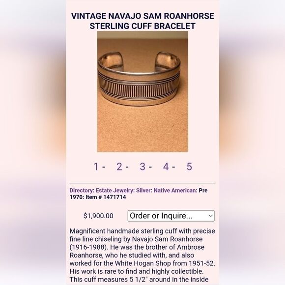 Low Luv Erin Wasson Silver Navajo Western Arrow Moto Tribal Cuff Bracelet RARE - Picture 7 of 7